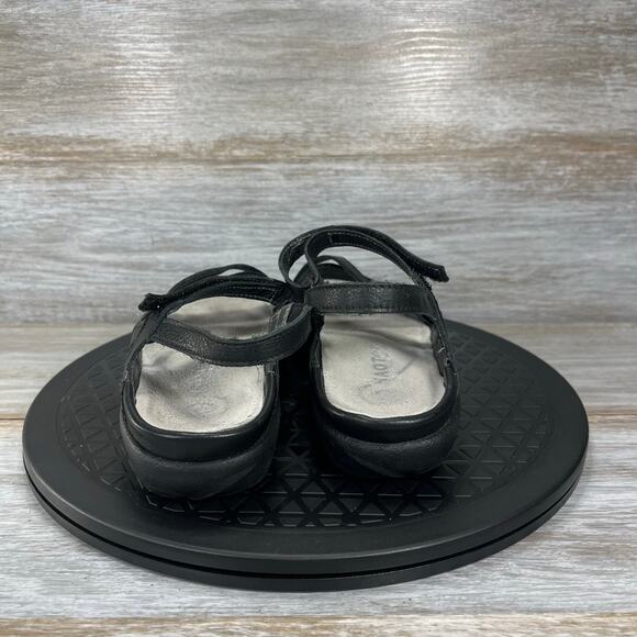 NAOT Footwear Women's Toi Black Leather Strappy Sandals Size 6 - Picture 4 of 8